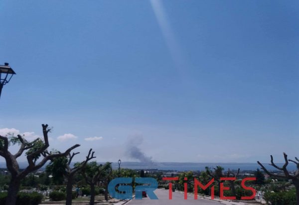 Θεσσαλονίκη: Φωτιά σε ξερά χόρτα στην Περαία