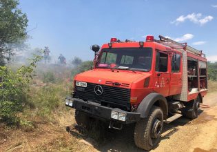 Ροδόπη: Φωτιά σε αγροτική περιοχή κοντά στην Ξυλαγανή