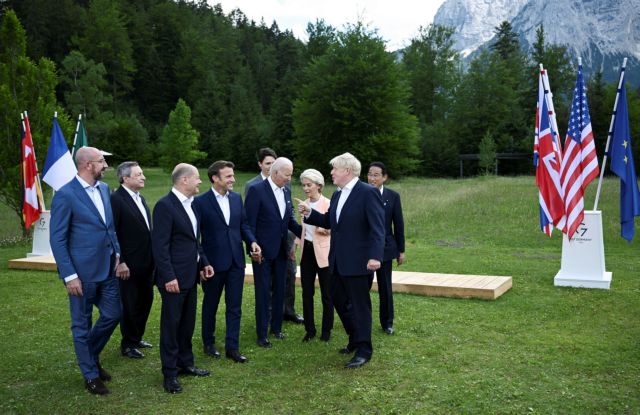 G7 για Ουκρανία: Εύσημα Μπάιντεν σε Σολτς - Συμφωνία Μακρόν με Τζόνσον