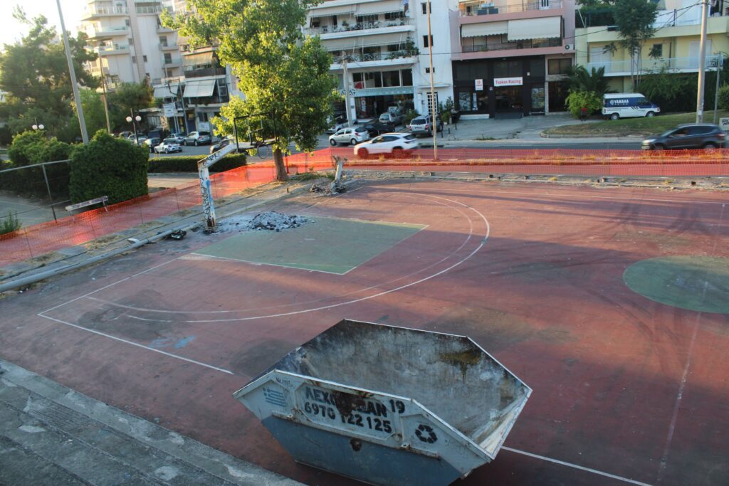 Νέα Ιωνία: Ανακατασκευάζεται το γήπεδο μπάσκετ της Ευαγγελιστρίας