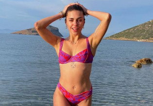 Κάτια Ταραμπάνκο: Στην Μύκονο για τις πρώτες βουτιές του καλοκαιριού