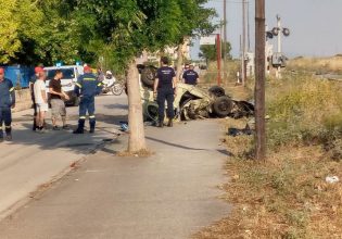 Λάρισα: Τρένο συγκρούστηκε με αυτοκίνητο – Ένας νεκρός