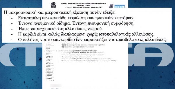 Πάτρα: Αυτό είναι το πόρισμα του παθολογοανατόμου για τη Μαλένα