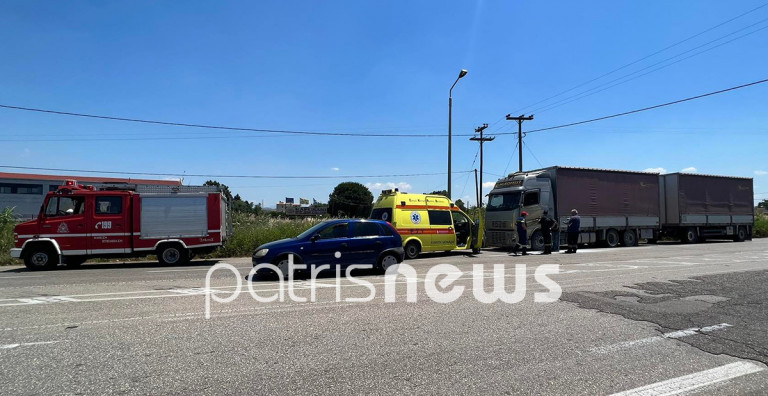 Πύργος: Νταλίκα τυλίχθηκε στις φλόγες στην εθνική οδό