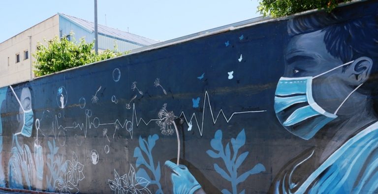 Ζωγράφισαν τον αύλειο χώρο του Νοσοκομείου Γρεβενών