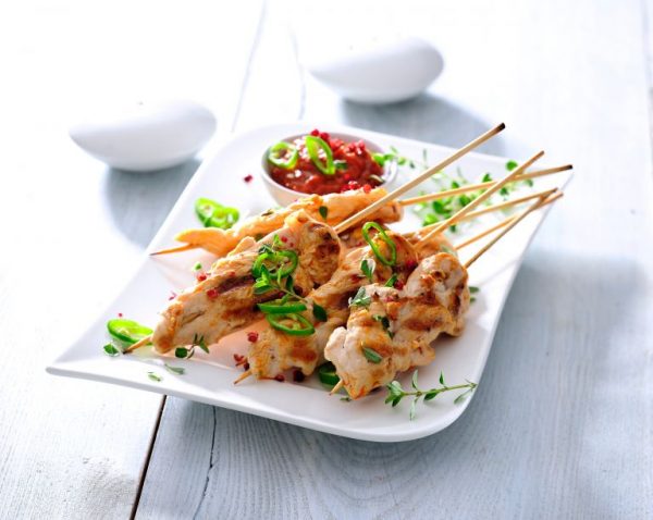 Σουβλάκια κοτόπουλου με πέστο