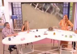 Ατύχημα στον αέρα τηλεοπτικής εκπομπής – Πανικός στο στούντιο