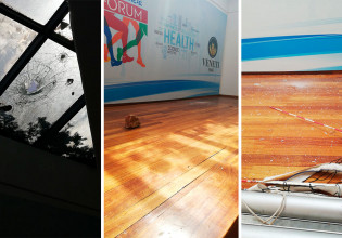 Μαραθώνας: Με πέτρες έσπασαν πάλι το γυμναστήριο στην Αφετηρία του Μαραθώνα