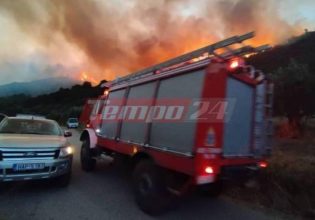Φωτιές: Νύχτα αγωνίας στα πύρινα μέτωπα σε Αχαΐα και Ηλεία – Εκκενώθηκαν χωριά