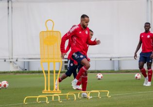 Η τελευταία προπόνηση του Ολυμπιακού πριν τη ρεβάνς με την Μακάμπι