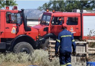 Μαρκόπουλο: Ξέσπασε φωτιά κοντά στο αμαξοστάσιο