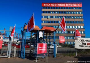 Γερμανοί λιμενεργάτες απεργούν για τον πληθωρισμό