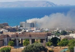Ηράκλειο: Μεγάλη φωτιά σε ξενοδοχείο στο Κοκκίνη Χάνι