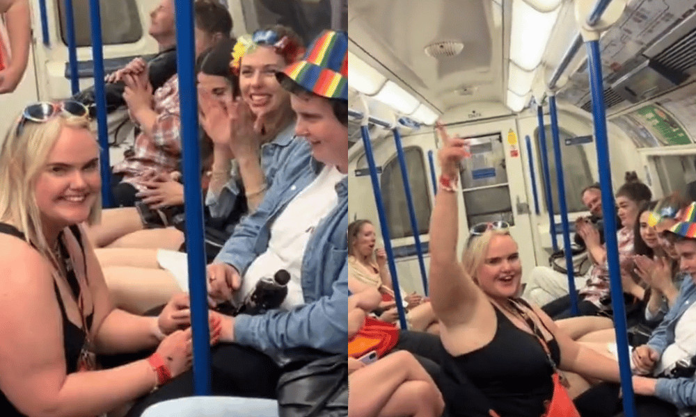 Λονδίνο: Queer ζευγάρι αρραβωνιάστηκε στο μετρό του Λονδίνου την ημέρα του Pride – Το άσχημο σχόλιο που δέχτηκε