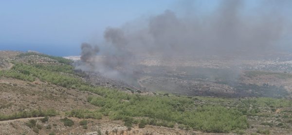 Φωτιά: Καίγεται το δάσος της Κέρης στο Ηράκλειο Κρήτης