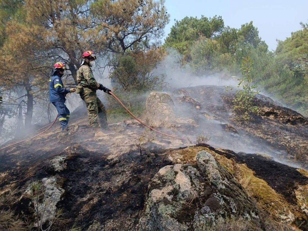 Έβρος: Τρίτη ημέρα μάχης με τις φλόγες στη Δαδιά
