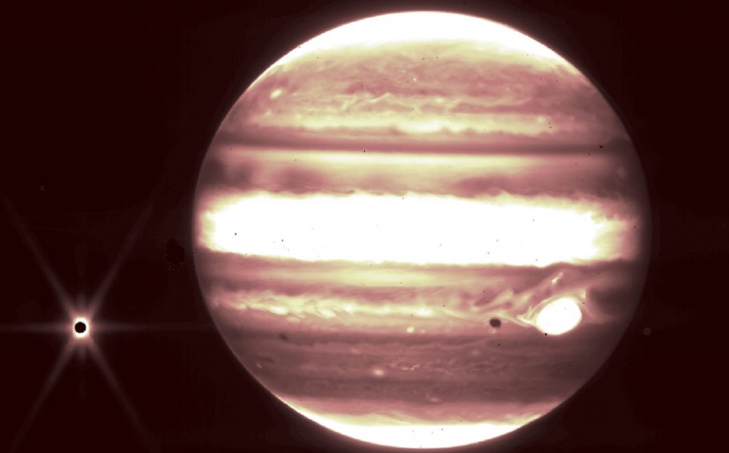 Τηλεσκόπιο James Webb: Νέες εντυπωσιακές εικόνες – Η ερυθρά κηλίδα και οι δορυφόροι του Δία