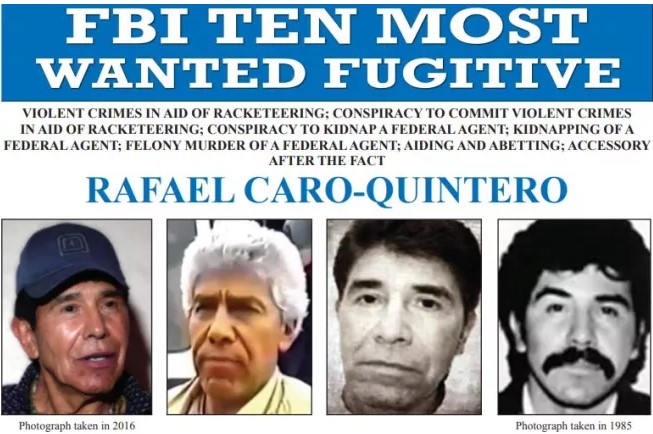 Μεξικό: Συνελήφθη ο διαβόητος βαρόνος των ναρκωτικών Ραφαέλ Κάρο Κιντέρο – Γιατί οι ΗΠΑ ζητούν την έκδοσή του