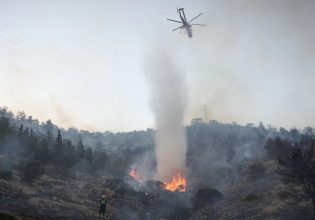 Φυλή: Φωτιά σε δασική έκταση πλησίον του γηπέδου του Θρασύβουλου