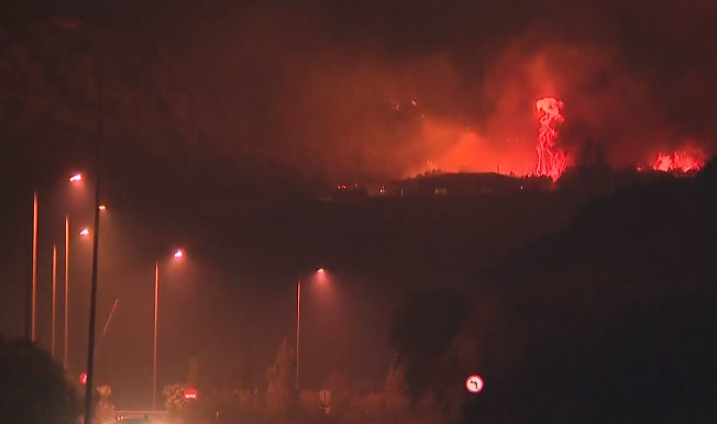 Φωτιά στην Άμφισσα: Έφτασαν οι φλόγες στην Ιτέα – Απειλούνται εργοστάσια