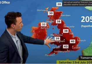 Υποθετικό καιρικό σενάριο για το 2050 γίνεται πραγματικότητα την επόμενη εβδομάδα