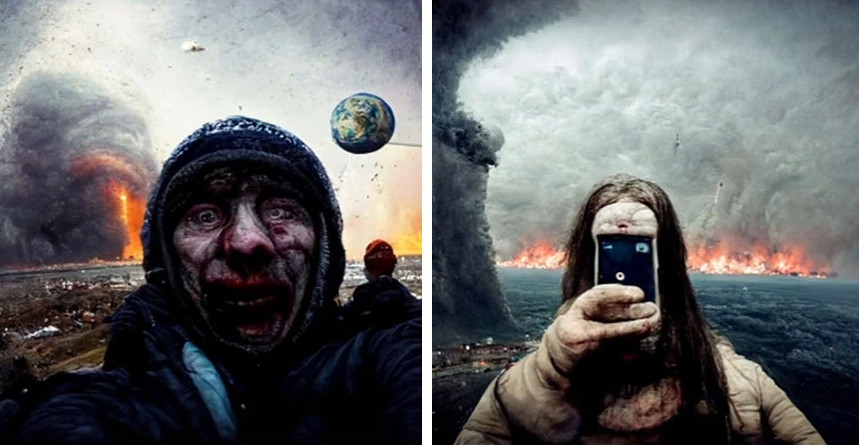 Αυτή θα είναι η τελευταία selfie στη Γη – Τεχνητή νοημοσύνη «προβλέπει» το τέλος του κόσμου