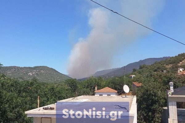 Λέσβος: Αναζωπύρωση στην περιοχή Λαγκαδά – Συναγερμός στην Πυροσβεστική