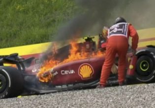 Πήρε φωτιά το μονοθέσιο του Σάινθ – Το εγκατέλειψε εγκαίρως ο Ισπανός (vid)