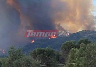 Ηλεία: Αγωνία για το πύρινο μέτωπο – Εκκενώθηκαν χωριά