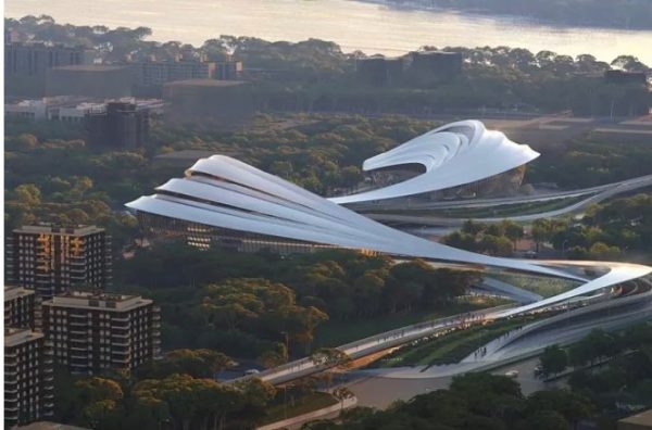 Κίνα: Πολιτιστικό κέντρο που η αρχιτεκτονική του θυμίζει ποτάμι