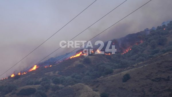Φωτιά στο Ρέθυμνο: Καλύτερη η εικόνα της πυρκαγιάς – Τεράστια καταστροφή