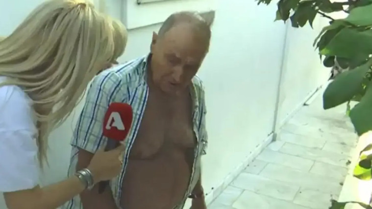 Φωτιά στην Πεντέλη: «Πεθαμένος να είμαι, δεν φεύγω από το σπίτι μου», λέει ηλικιωμένος πολίτης