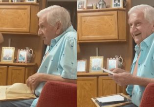 ΛΟΑΤΚΙ+: Περήφανος παππούς ανανεώνει τις οικογενειακές φωτογραφίες για τον τρανς εγγονό του