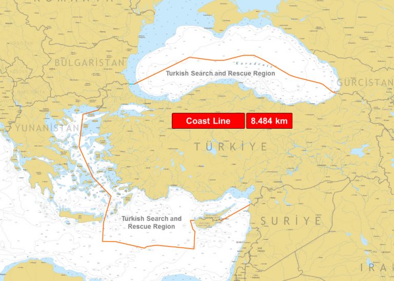 Φωτιά από την Τουρκία: Ο χάρτης της «Γαλάζιας Πατρίδας» στην ιστοσελίδα της Τουρκικής Ακτοφυλακής