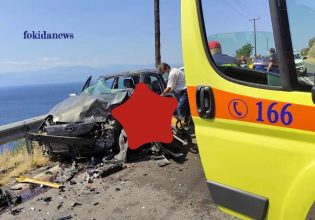 Ναύπακτος: Σοβαρό τροχαίο – Τουλάχιστον ένα άτομο ανασύρθηκε χωρίς τις αισθήσεις του