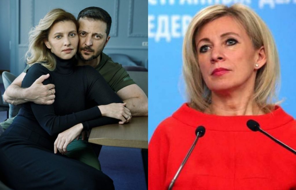 Πόλεμος στην Ουκρανία: Η Ζαχάροβα σχολιάζει τη φωτογράφιση του Ζελένσκι με τη γυναίκα του – «Απελπιστικά σάπια»