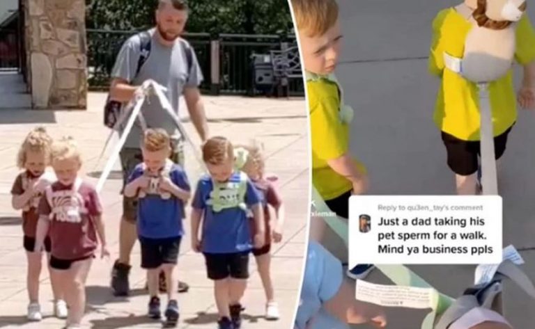 Σάλος με βίντεο που δείχνει πατέρα να έχει δεμένα τα παιδιά του με… λουριά