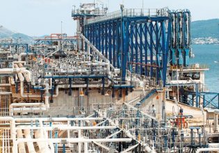 The floating LNG tank at Revythousa is ready to fill