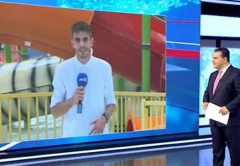 Ρεπόρτερ μπήκε σε… παιδική πισίνα για το ρεπορτάζ