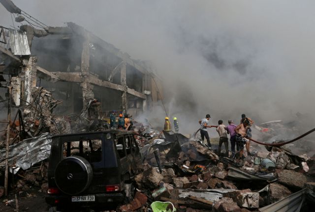 Αρμενία: Τουλάχιστον 3 νεκροί και 60 τραυματίες από την έκρηξη - Λίστα με 25 αγνοούμενους