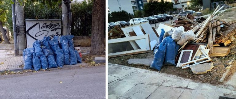 Τα μπάζα «πνίγουν» το Μαρούσι και ο Δήμος μοιράζει πρόστιμα 1.000€ σε όσους ρυπαίνουν