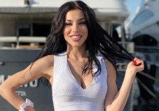 Με ντεκολτέ που… ξεχειλίζει η Ειρήνη Στεργιανού στην παραλία