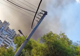 Φωτιά στον Κορυδαλλό: Επιχειρούν επίγειες και εναέριες δυνάμεις