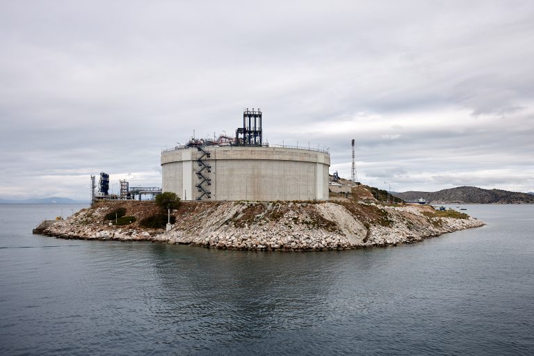 Newly finished LNG floating storage unit at Piraeus-area complex to increase capacity to 375K cubic meters