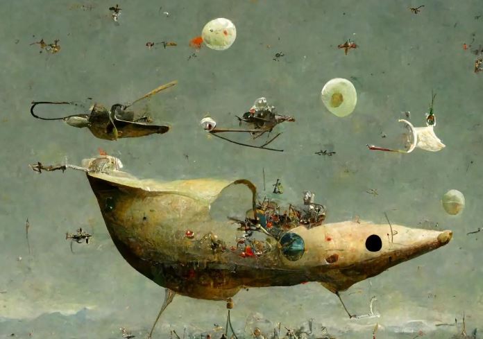 Διαστημόπλοια «εισέβαλαν» σε διάσημα έργα Νταλί, Καραβάτζο και Μπος - Απίστευτες εικόνες