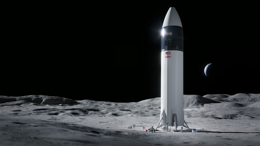 Το σκάφος που θα κατεβάσει τους μελλοντικούς αστροναύτες στη Σελήνη δεν θα είναι το Orion αλλά το Starship της SpaceX (SpaceX)