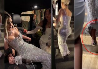 Κιμ Καρντάσιαν: Το φόρεμά της ήταν τόσο στενό που δεν μπορούσε να ανέβει τις σκάλες