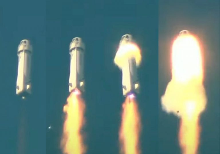 Blue Origin: Θεαματική αστοχία του πυραύλου που είχε μεταφέρει τον Τζεφ Μπέζος στο Διάστημα