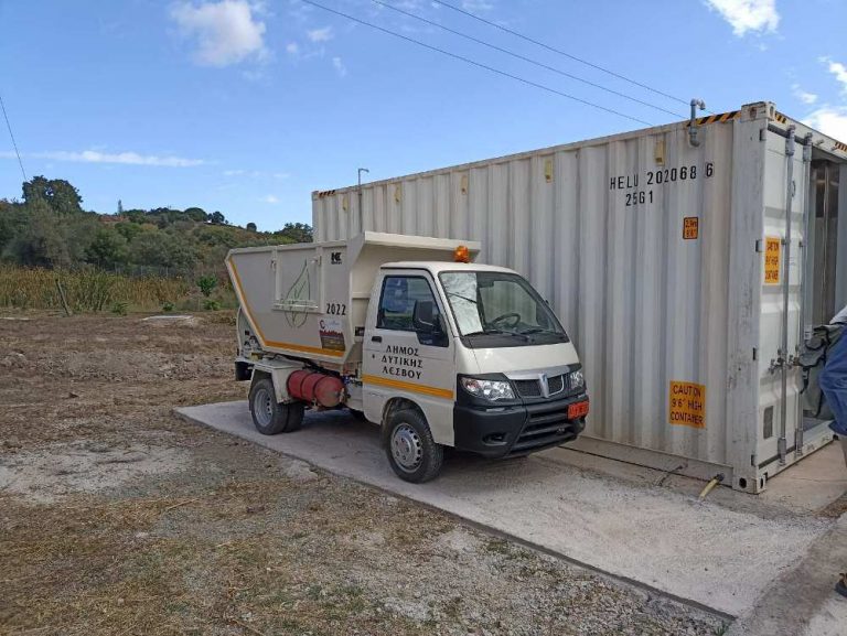 Απορριμματοφόρο κινείται με βιοαέριο στη Λέσβο