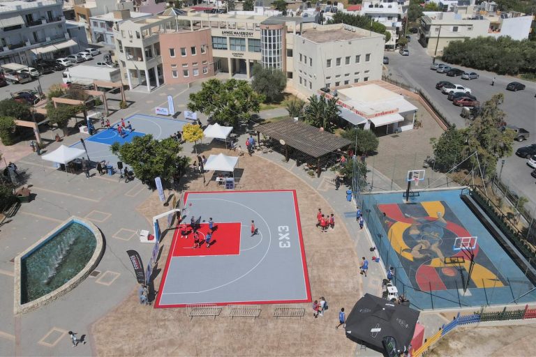 Εγκαίνια στο πανέμορφο δημοτικό γήπεδο μπάσκετ του Δήμου Μαλεβιζίου